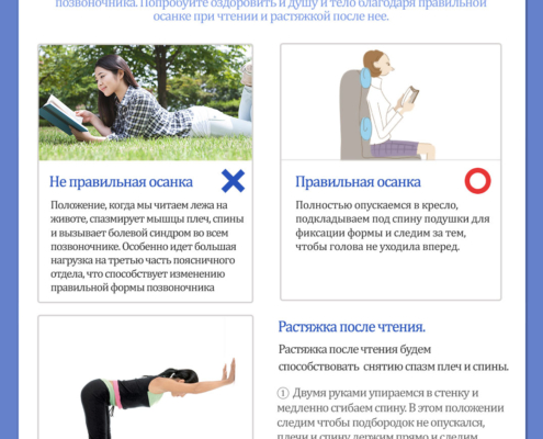 Правильная осанка при чтении. | Центр корейской медицины Часэн