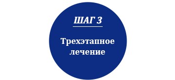 Трехэтапное лечение
